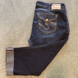 Silver Jeans Suki Flap Capri